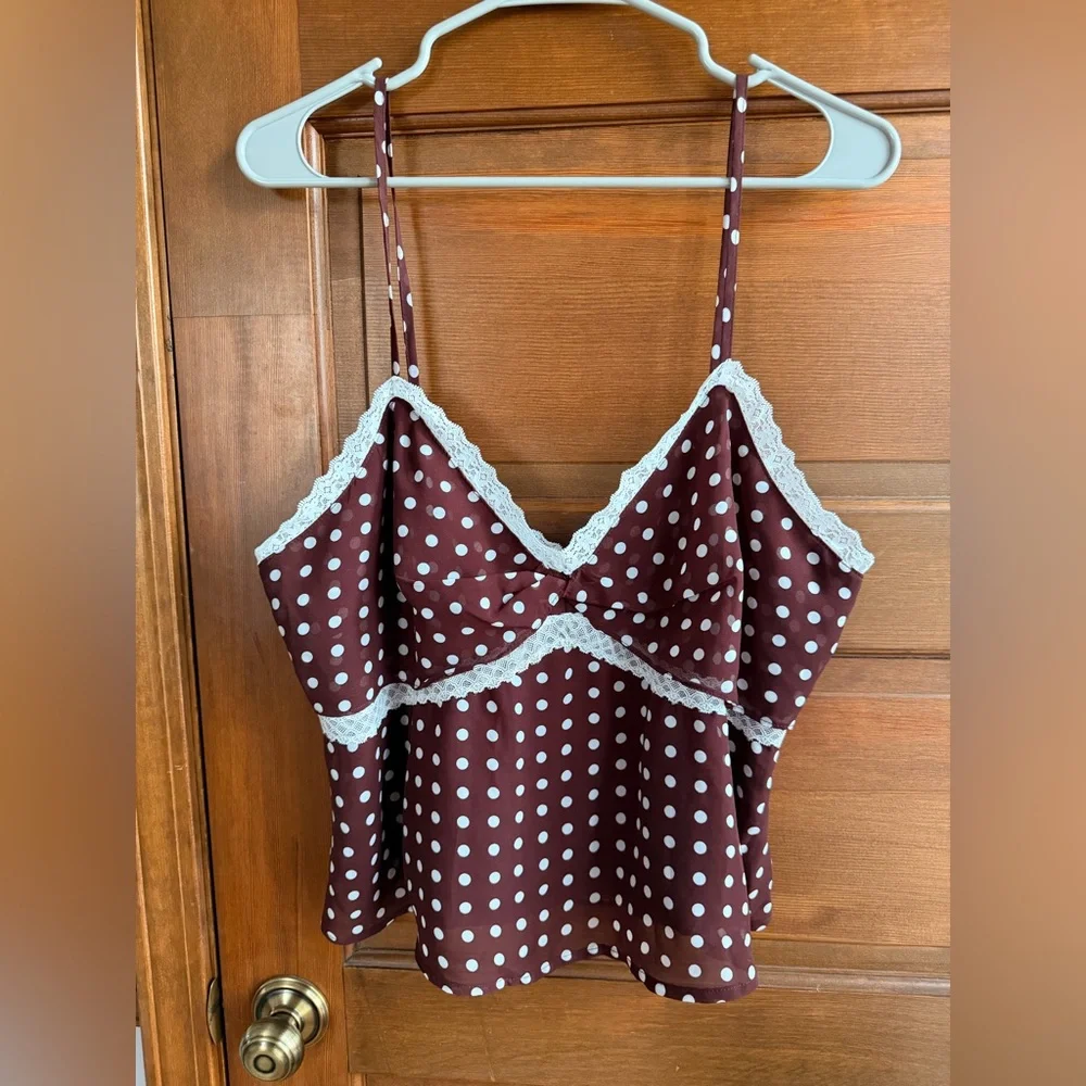 Altard State Katarina Empire Polka Dot Tank 🤎 - Picture 2 of 7